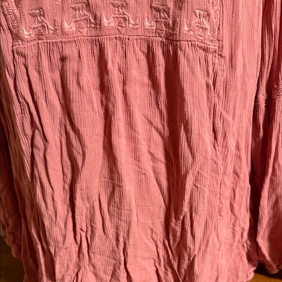 Torrid Pink Embroidered Blouse - Picture 4 of 8